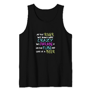 Discover Beer Fun Drinking River Rafting Hilarious River Rat Gift 24 Tank Tops