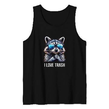 Discover Raccoon Pet I Love Trash Raccoon Tank Tops