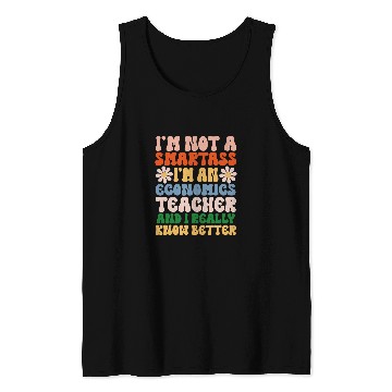 Discover Economics Teacher 3 Tank Tops