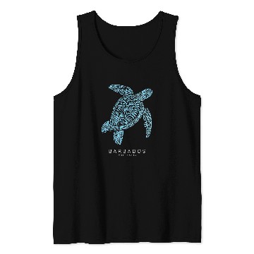Discover Turtle Pet Barbados Snorkeling West Indies Surfing Sea Turtle Tank Tops