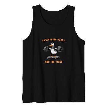 Discover Duck Pet Everything Hurts And I m Tired Duck 3 Tank Tops
