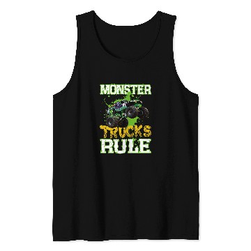 Discover Monster Trucks Rule Tank Tops