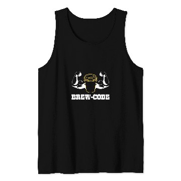 Discover Coffee Fun Brew Code Gym Bro Muscle Mommy on caffeines Coffee Tee Tank Tops