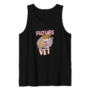 Discover Pets Veterinarian Animals 2 Tank Tops