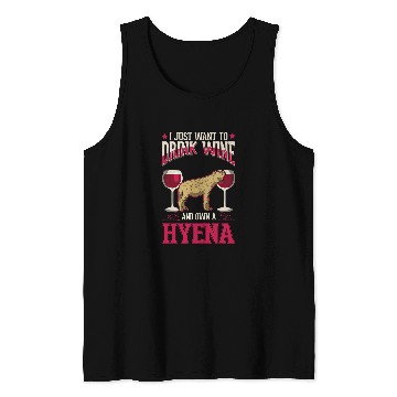 Discover Wines Fun Hyena Wines Aardwolfs Hyena Tank Tops
