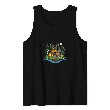 Discover Cryptozoology Cryptid Creatures bigfoots Jackalope Werewolf Tank Tops