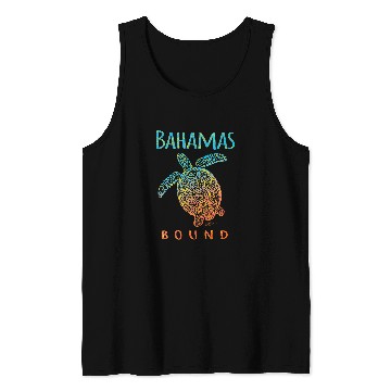 Discover Turtle Pet Bahamas Bound Sea Turtle Beach Tank Tops