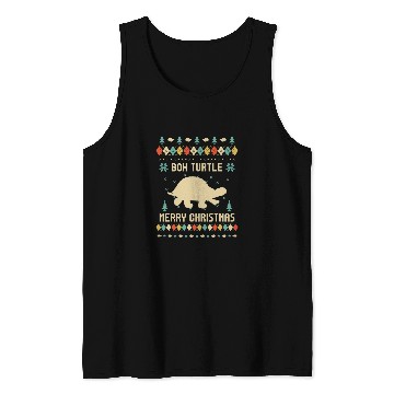 Discover Turtle Pet BOX TURTLE Ugly Christmas Sweater Vinatge Retro Tank Tops