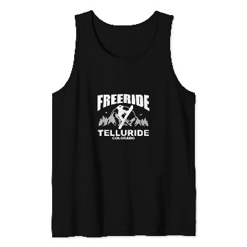 Discover Freeride Snowboard Telluride Colorado Tank Tops