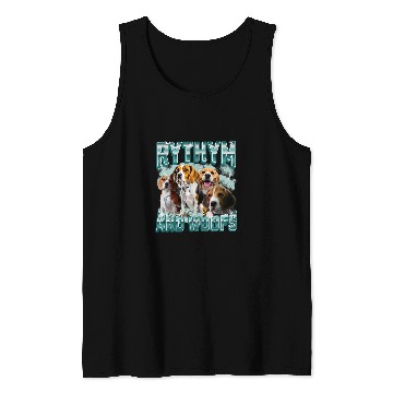 Discover Funny 90s Bootleg Rap For Beagle Lovers For Animal Lovers Tank Tops