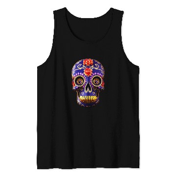 Discover Day Of The Deads Dia De Los Muertos calavera sugar skull Tank Tops