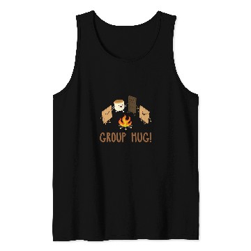 Discover Group Hug Funny Roast Marshmallow Smore Camping Camper Tank Tops