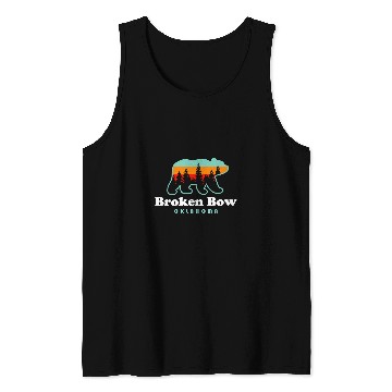 Discover Bear Pet Broken Bow Oklahoma Lake Outdoors Bear Tank Tops