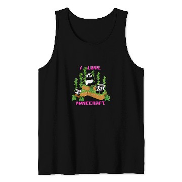 Discover Panda Pet Minecraft Panda Love Poster Tank Tops