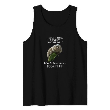 Discover Bear Pet Buffalo Tees Tardigrade Water Bear Science Biology Tank Tops