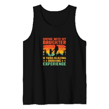 Discover Dad And Daughter WIlderness Explorer Camping Adventure 1 Tank Tops