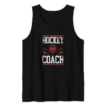 Discover Ice Hockey vintages Coach Tank Tops