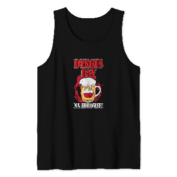 Discover Beer Fun Dyngus Day Polish Drinking Beer Mug 7 Tank Tops