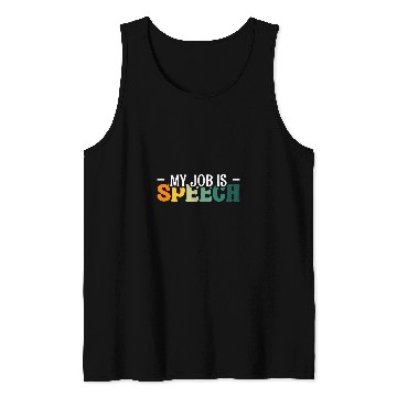 Discover My Job Is Speech Pathology 2 Tank Tops