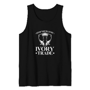 Discover Elephant Pet antis Hunting Stop Ivory Trade Elephant Animal Rights Tank Tops