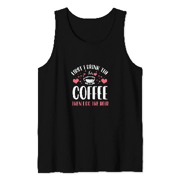 Discover Coffee Fun Hairstylist Hairdresser Hairstyling Salon Tank Tops