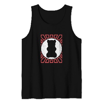 Discover Bear Pet Gummy Bear Retro Gift 2 Tank Tops