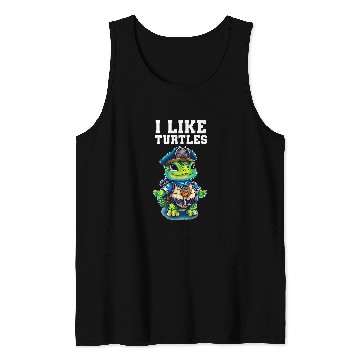 Discover I like turtles Tank Tops