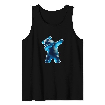 Discover Bear Pet Gummy Bear Blue Gummy Bear Dabbings Gummy Bear Tank Tops