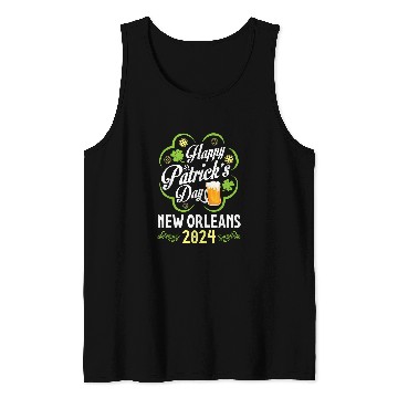 Discover Beer Fun Gold Shamrocks Beer Happy St Patrick s Day New Orleans 0020 Tank Tops