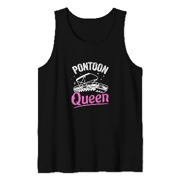 Discover Pontoon Fun Lake Life Women Mom Grandma Pontoon Queen1 Tank Tops
