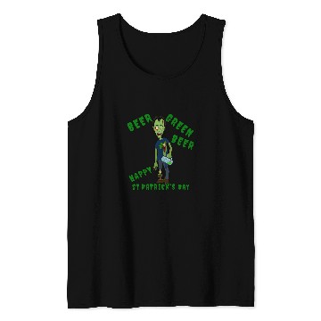 Discover Beer Fun Zombie Lover St Patricks Day Beer Green Beer Design Tank Tops
