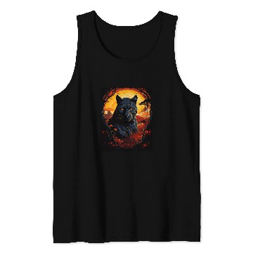 Discover Lion Pet Mountain Lion Halloween Tank Tops