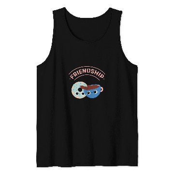 Discover Coffee Fun Galentines Day Coffee Donuts Friendship Tank Tops