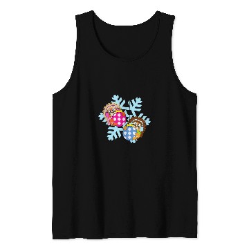 Discover Hedgehog Pet Christmas Balls Winter Snowflake Snow 3 Tank Tops