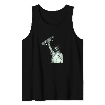 Discover Skateboard Statue of Liberty Tank Tops
