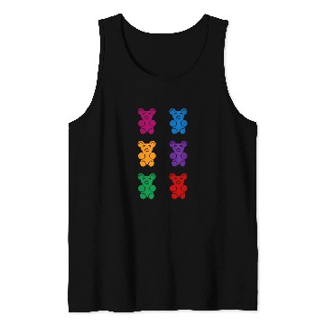 Discover Bear Pet Gummy bear six pack abs funny gummy bear abs Tank Tops