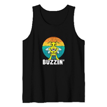 Discover Coffee Fun Buzzin Bee Coffee Funny Protect Bees And Caffeine Tank Tops