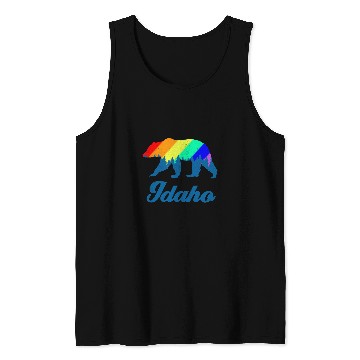 Discover Bear Pet Idaho Gay Pride American Bear Pride Month 4th of July Tank Tops