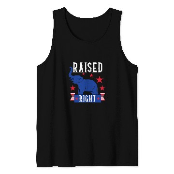 Discover Raised Right Republican Instilled Values Integrity Pride Tank Tops