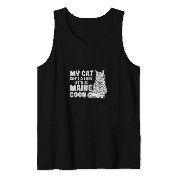 Discover Lion Pet My Cat Isn t A Lion It s A Maine Coon Big Fluffy Cat Breeds Tank Tops