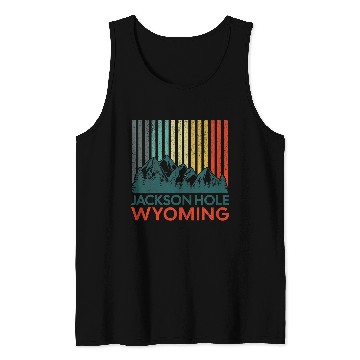 Discover Jackson Hole Wyoming Nature Hiking Outdoors Retro Tank Tops