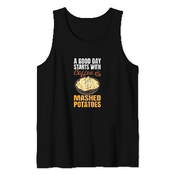Discover Coffee Fun Mashed Potatoes Coffee Lover Thanksgiving Tank Tops