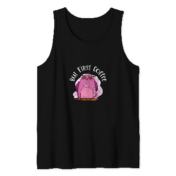 Discover Coffee Fun But First Coffee Funny Owl Coffee Lover Tank Tops