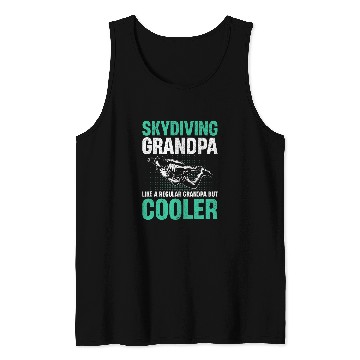 Discover Mens Base Jumping Skydiving Grandpa Like a regular Grandpa Cooler Tank Tops