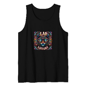 Discover Lap Luxury Cute Cat Face Funny Graphic Tees Tank Tops