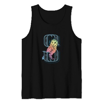 Discover Owl Pet Barn Owl Drawing with Monogram Letter S Tank Tops