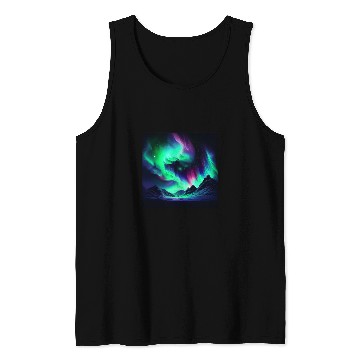 Discover Northern Lights Aurora Borealis 3 Tank Tops
