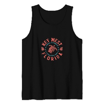 Discover Turtle Pet Key West Florida Conch Republic Sea Turtle 1 Tank Tops
