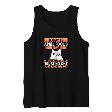 Discover Owl Pet April Fools Day Grumpy Owl Tank Tops