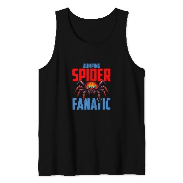 Discover Jumping Spider Funatic Enclosure Hide For Spooder Dad Mom Tank Tops